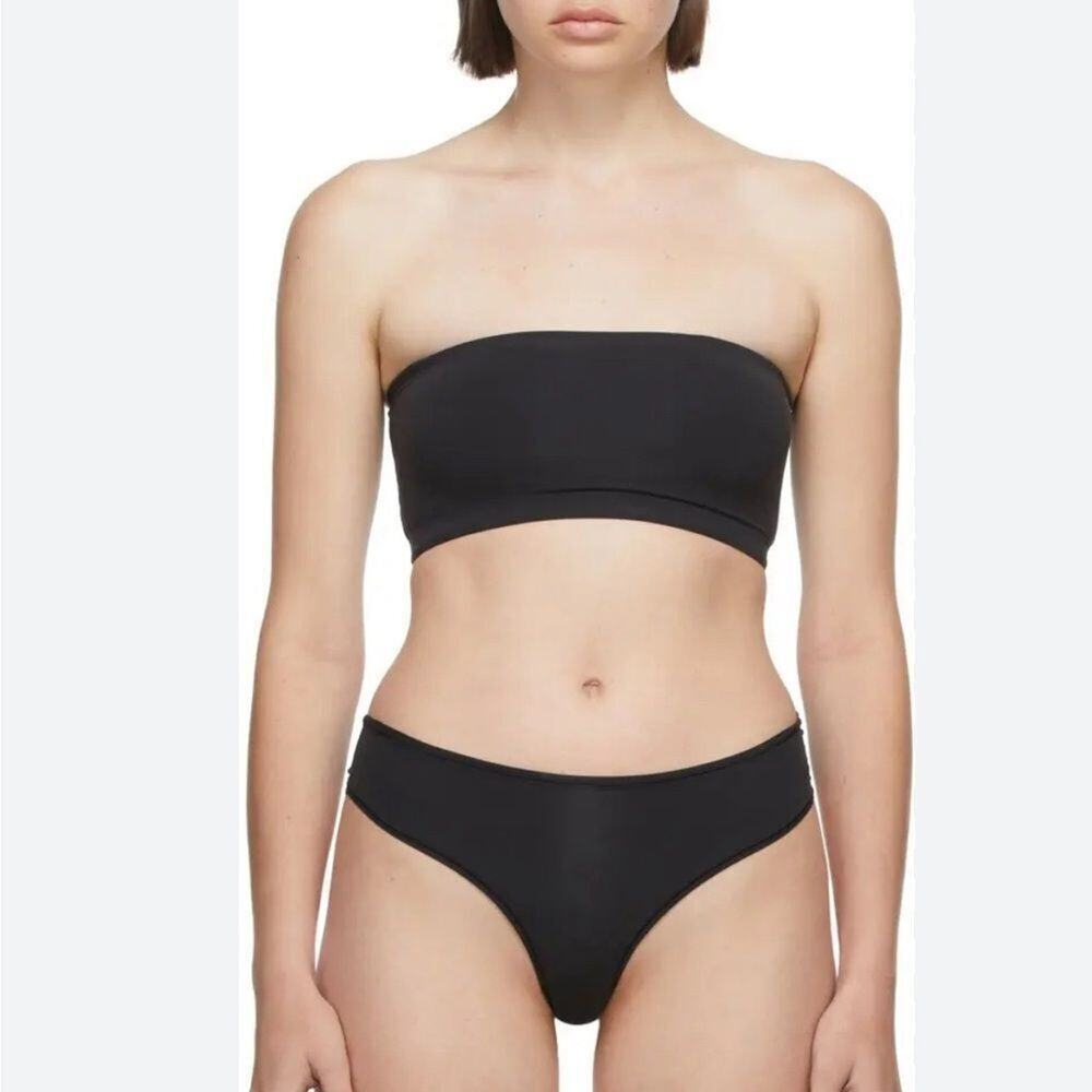 SKIMS FITS EVERY BODY NWT BANDEAU GRAY ONYX TOP SIZE 3X